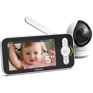 Video Baby Monitor with Camera No Wifi  1080P HD Screen 30Hr Battery 2-Way Talk